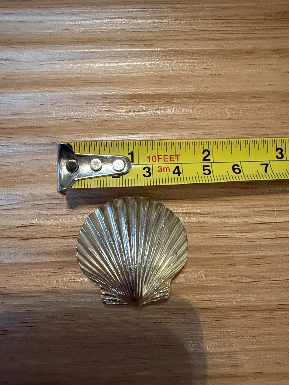 Gold Shell Tie Clip